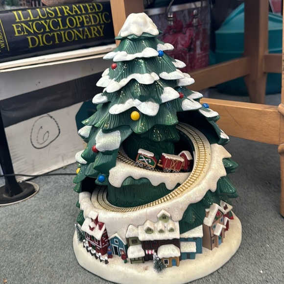 Holiday Moving Christmas Tree With Lights And Moving Train Poshmark